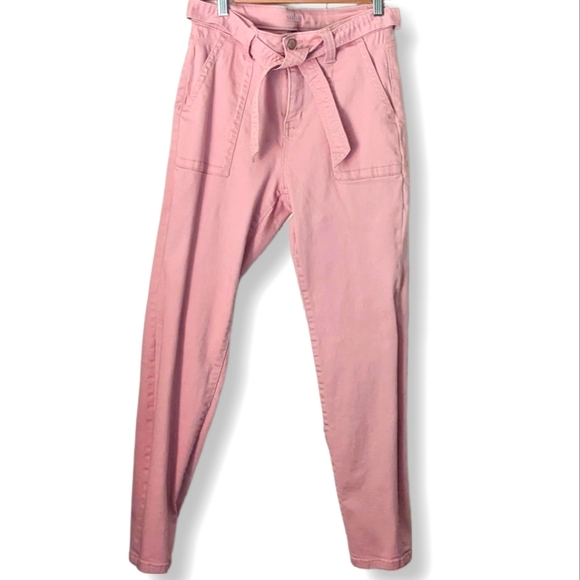 🌸Soho NY and Co. "Super High Waist Tapered Leg" Pink Jeans - Picture 6 of 12